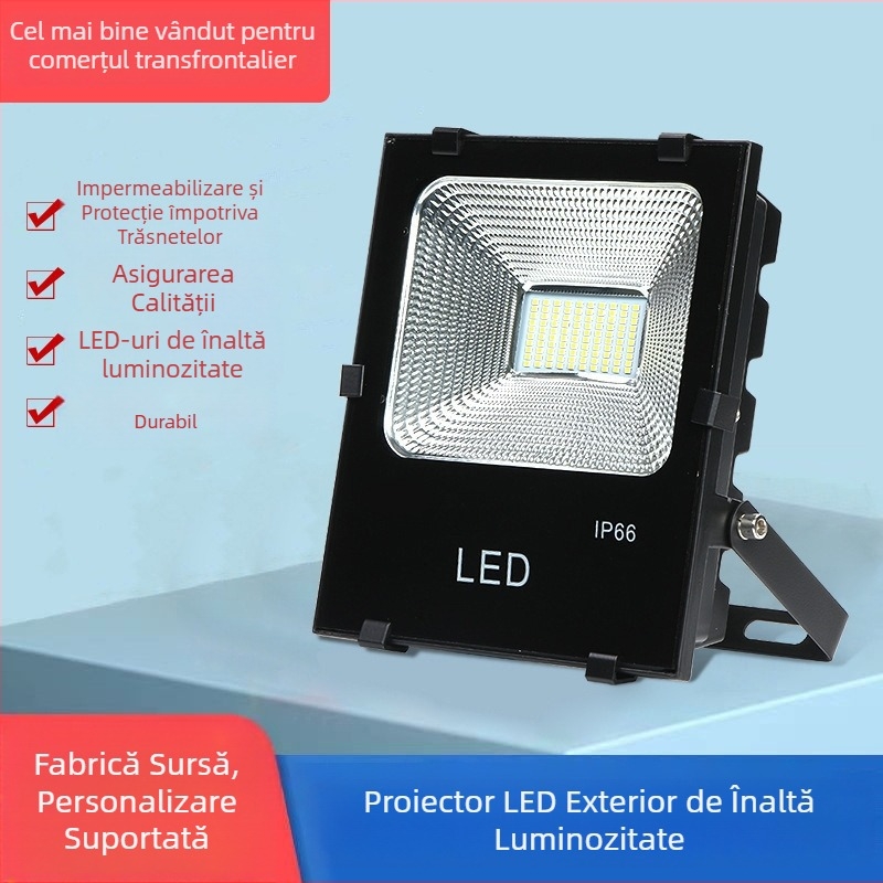 LED proiector exterior IP66, rezistent la apă, rezistent la explozie, iluminare de proiecție pentru publicitate
