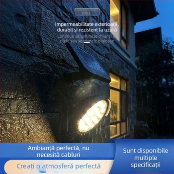 Spot solar divizat pentru iluminarea copacilor, lampă de montat în pământ, iluminare de grădină impermeabilă pentru curte, iluminare gazon