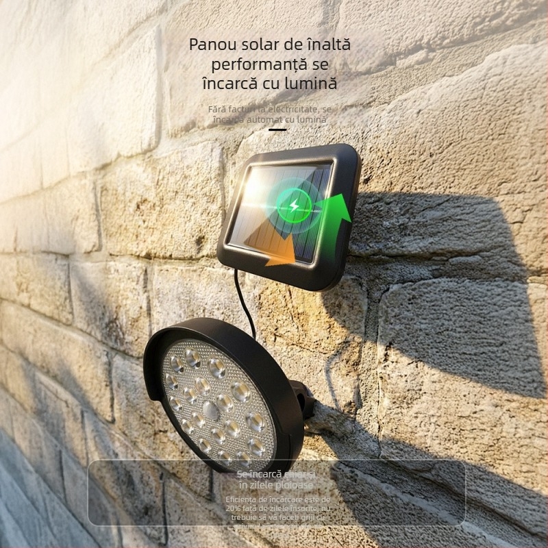 Spot solar divizat pentru iluminarea copacilor, lampă de montat în pământ, iluminare de grădină impermeabilă pentru curte, iluminare gazon