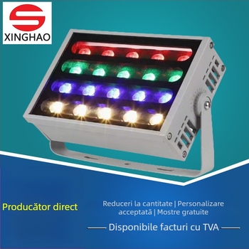 Proiector LED curcubeu pentru exterior, 48W, IP65, iluminare grădină