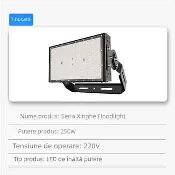 Carcasă modulară LED pentru proiector, 200–2000W, pentru tunel și iluminat stradal, cu disipare termică