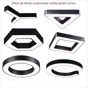 Lampa LED hexagonală pentru birou, design creativ – iluminat de birou suspendat
