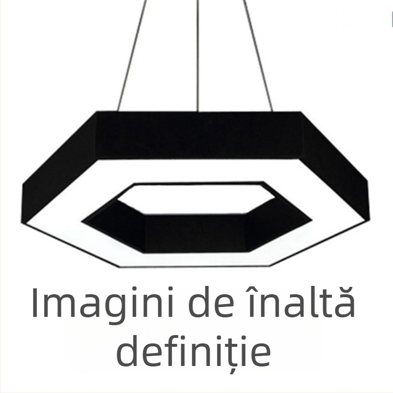 Lampa LED hexagonală pentru birou, design creativ – iluminat de birou suspendat