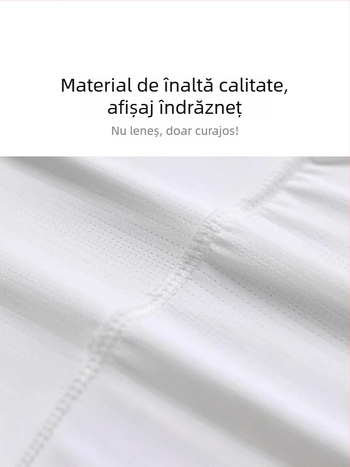 Tricou bărbătește cu uscare rapidă, din poliester, cu material ice-silk, mânecă scurtă, pentru alergare, croială slim, respirabil