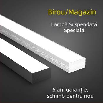 TriacLED bandă LED dreptunghiulară – ultra-luminoasă pentru birou, sală de clasă și studio live, plafon pentru spații comerciale