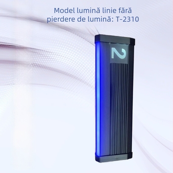 Lumină pentru trepte de cinema cu LED liniar, 60 LED, 3000K, IP42, aliaj de aluminiu, alimentare prin priză