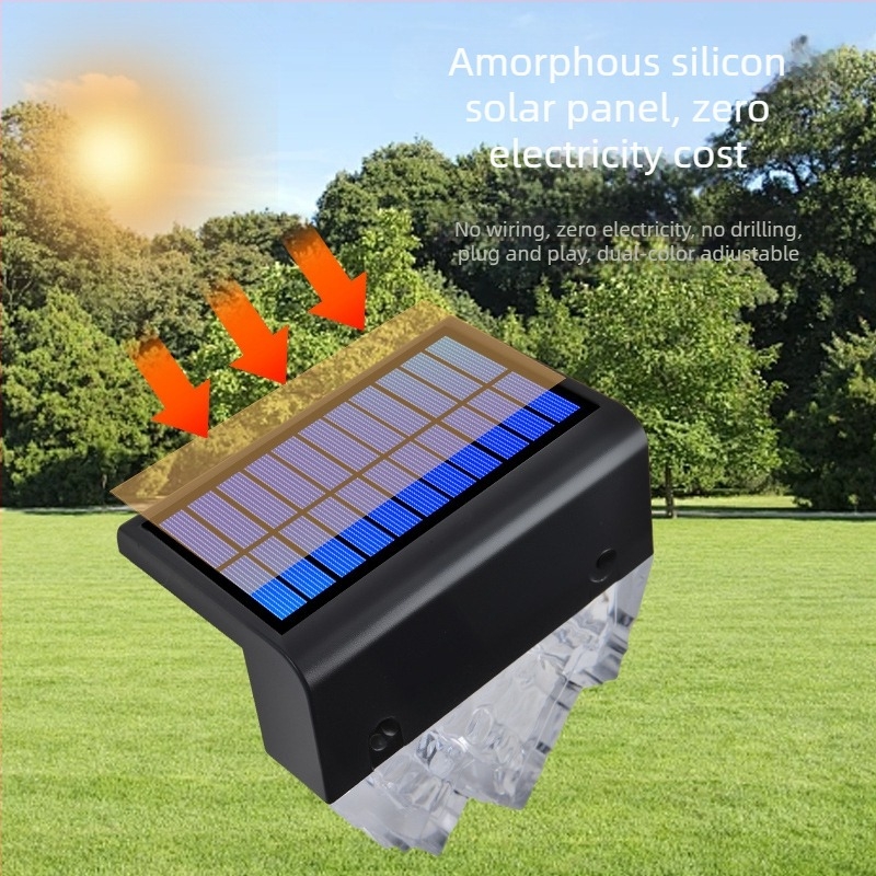 Lămpi solare pentru trepte, pentru curte și grădină – iluminare de drum impermeabilă, iluminare de perete pentru ziduri, lumini pentru scări, LED iceberg pentru trepte