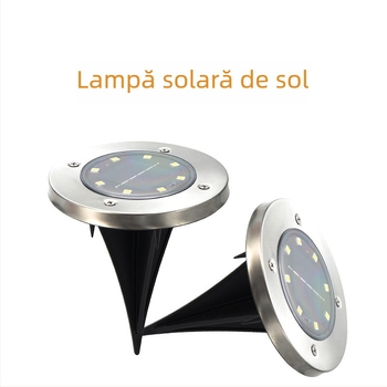 Lumină solară subterană pentru curte, cu senzor de colț, iluminare de grădină