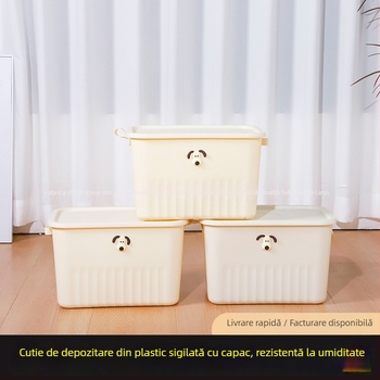 Cutie de depozitare din plastic, 18 L, organizare pentru jucării și gospodărie