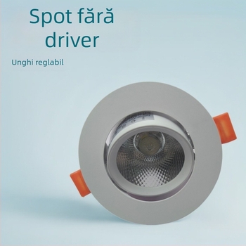Spot LED COB încasrat în plafon, cu driver integrat, pentru uz casnic, fascicul ultra-strălucitor