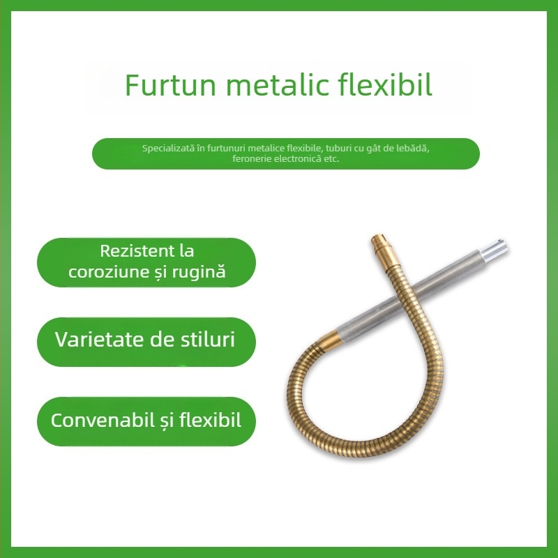 Suport metalic flexibil pentru țevi de iluminat