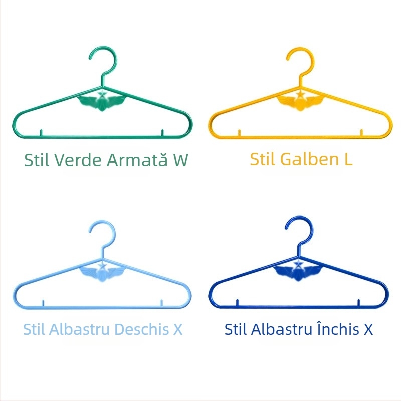 Umeraș din plastic verde pentru cămin, culori disponibile: albastru aprins, galben, albastru închis și albastru deschis