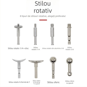 Suport cantilever pentru birou cu braț lung pentru lampă LED, microfon și moxibustie; cadru pliabil.