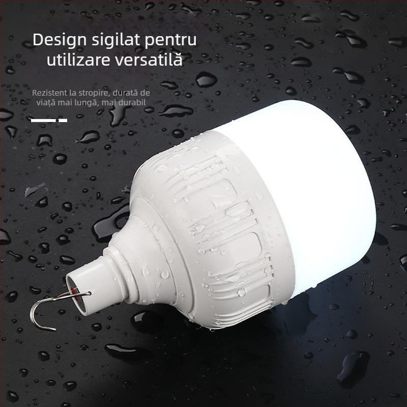 Lampă LED reîncărcabilă cu clips, ultra-luminantă, lampă de birou cu suport, iluminare portabilă pentru exterior