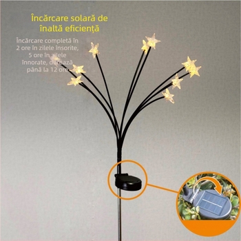Lumini stea alimentate cu energie solară pentru grădină și gazon – iluminat decorativ LED pentru exterior