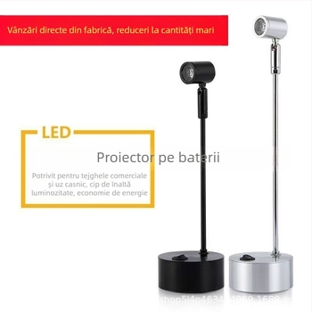 Spot LED fără fir pentru vitrina de bijuterii, alimentare pe baterii, mic spot, iluminare de urgență