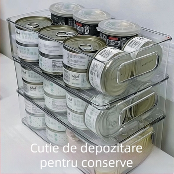 Cutie transparentă pentru accesorii de păr cu capac, protecție împotriva prafului, mare capacitate, pentru elastice și agrafe, organizator de birou