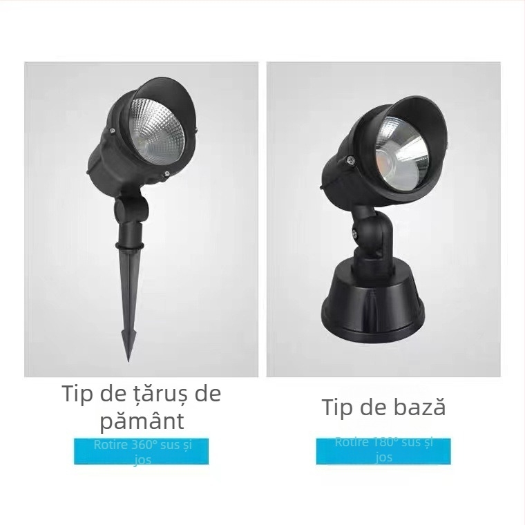 LED COB exterior spot pentru copac, impermeabil, 220V, 30W, peisaj curte, iluminare de perete