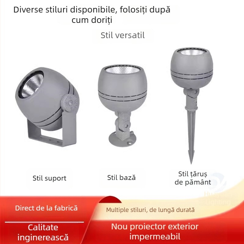 Iluminat exterior RGBW încastrat în sol – proiector și iluminare pentru grădină, copac și curte (rezistent la apă)