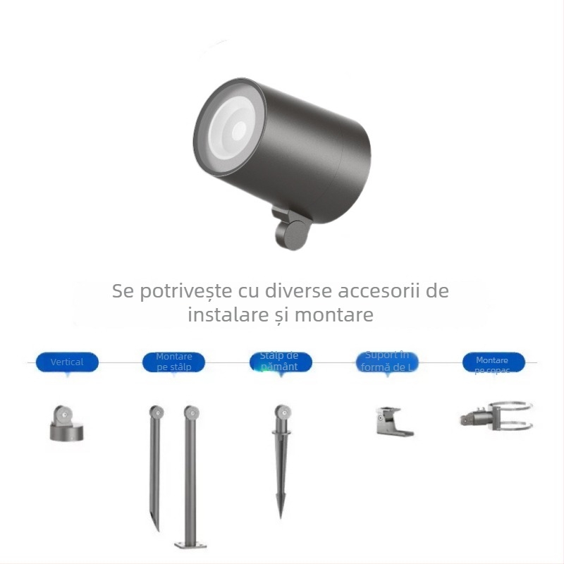 Lumină LED pentru peisaj, iluminat exterior impermeabil pentru gazon și copaci