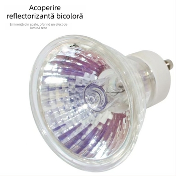 Lampă GU10 cu halogen, aromaterapie, încălzitor pentru topirea cerii, 35W, efect flacără de șemineu