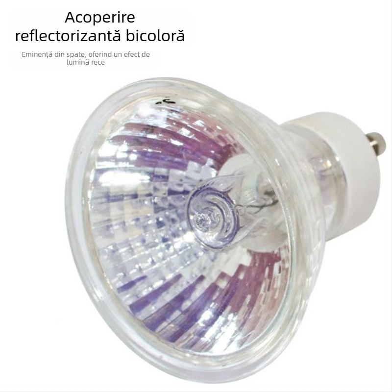 Lampă GU10 cu halogen, aromaterapie, încălzitor pentru topirea cerii, 35W, efect flacără de șemineu