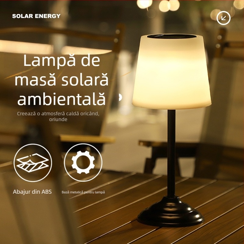 Lanternă LED solară pentru exterior, iluminare decorativă de noapte pentru grădină și peisaj
