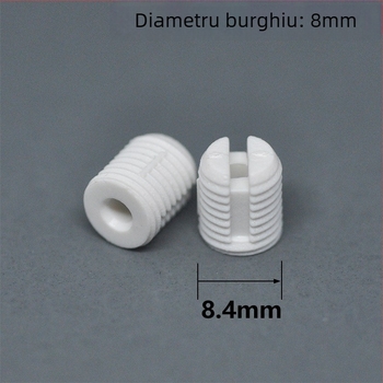 Balama mobilier M3 cu piuliță încorporată și granule de nylon, șurub auto-tăietor M4