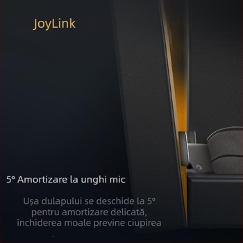 Joylink balama pentru dulap cu amortizor hidraulic, acțiune în două etape, universală pentru uși din lemn