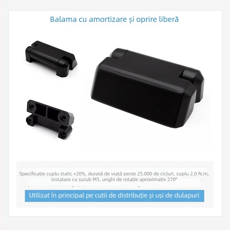 Balama cu amortizor, rotire de 270°, poziționare reglabilă HL301Z