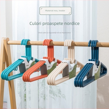 Umeraș din plastic, 50 cm, grosime solidă, pentru paltoane și haine
