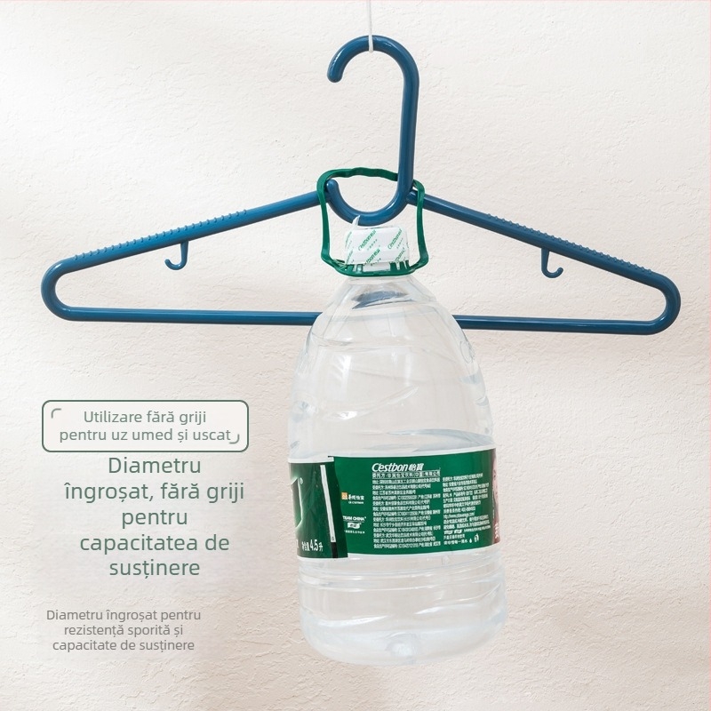 Umeraș din plastic, 50 cm, grosime solidă, pentru paltoane și haine