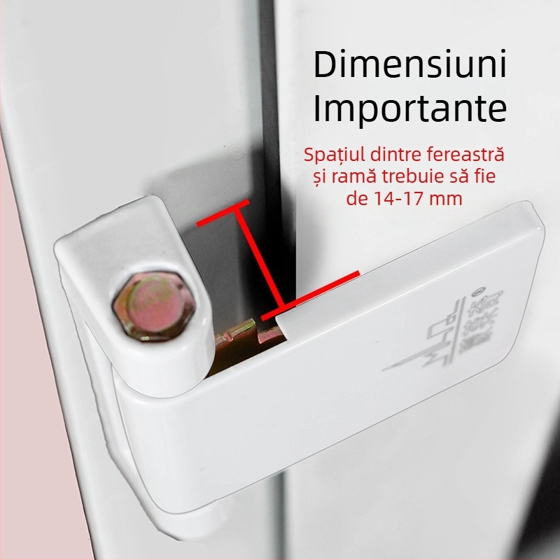 Balama pentru fereastra din PVC, pentru ferestre batante și glisante, finisaj cromat