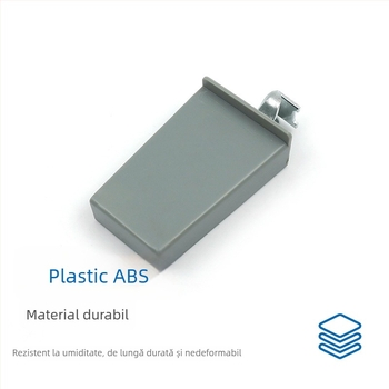 Hardware gri din ABS pentru dulapuri de bucătărie și garderobe, suport de suspensie reglabil