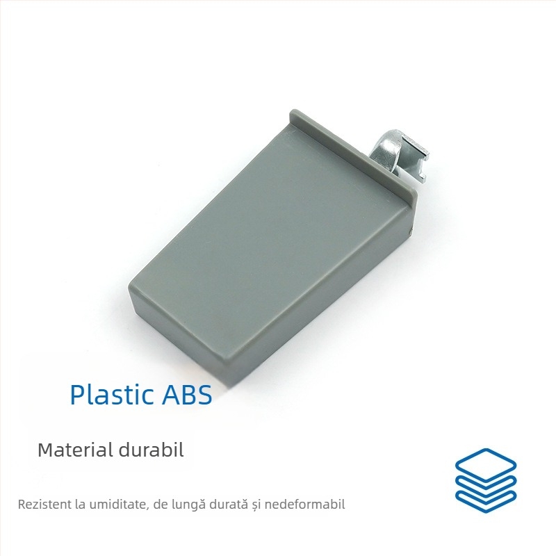 Hardware gri din ABS pentru dulapuri de bucătărie și garderobe, suport de suspensie reglabil