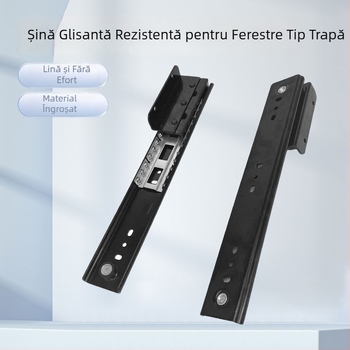 Șină de ghidare robustă pentru ferestre bay window, braț telescopic de extindere pentru birou, șină ascunsă pentru blat și accesorii glisante