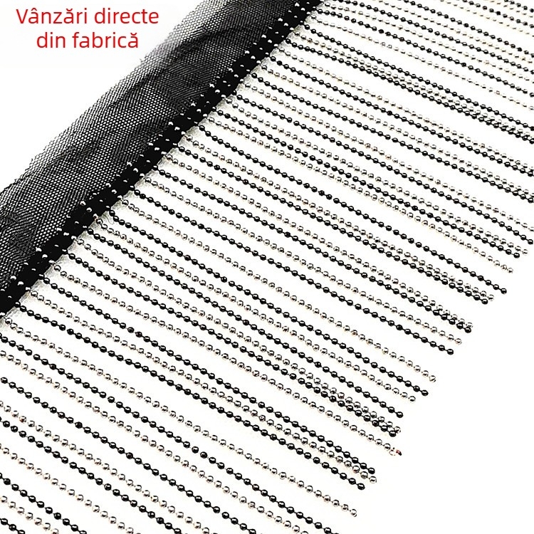 Lanț din mărgele bicolor cu ciucuri pentru îmbrăcăminte, accesorii, bagaje și perdele