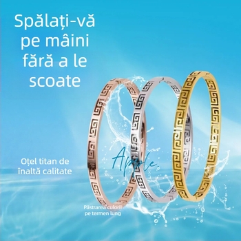 Brățară pentru femei din oțel inoxidabil, cu modelul Marelui Zid, stil palat retro, design unic