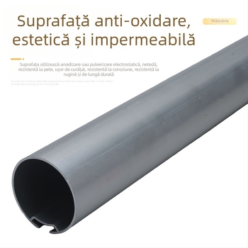 Accesorii pentru perdele de soare și baldachin, șină pentru rolete cu țeavă rotundă, tijă pentru perdea transparentă moale, șină electrică pentru perdele, țeavă rotundă pentru rolete