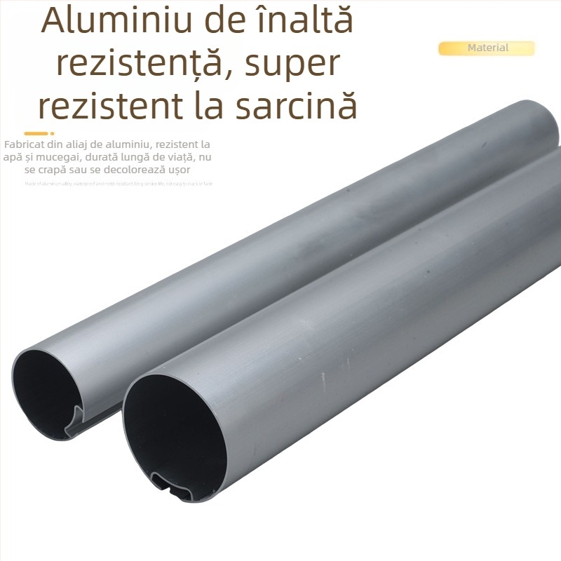Accesorii pentru perdele de soare și baldachin, șină pentru rolete cu țeavă rotundă, tijă pentru perdea transparentă moale, șină electrică pentru perdele, țeavă rotundă pentru rolete