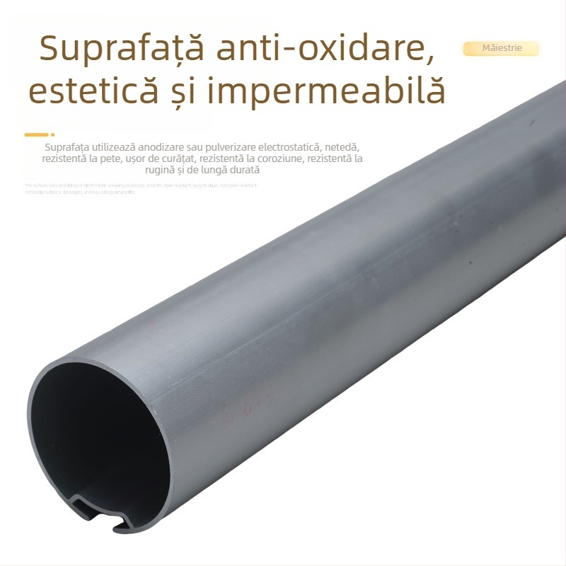Accesorii pentru perdele de soare și baldachin, șină pentru rolete cu țeavă rotundă, tijă pentru perdea transparentă moale, șină electrică pentru perdele, țeavă rotundă pentru rolete