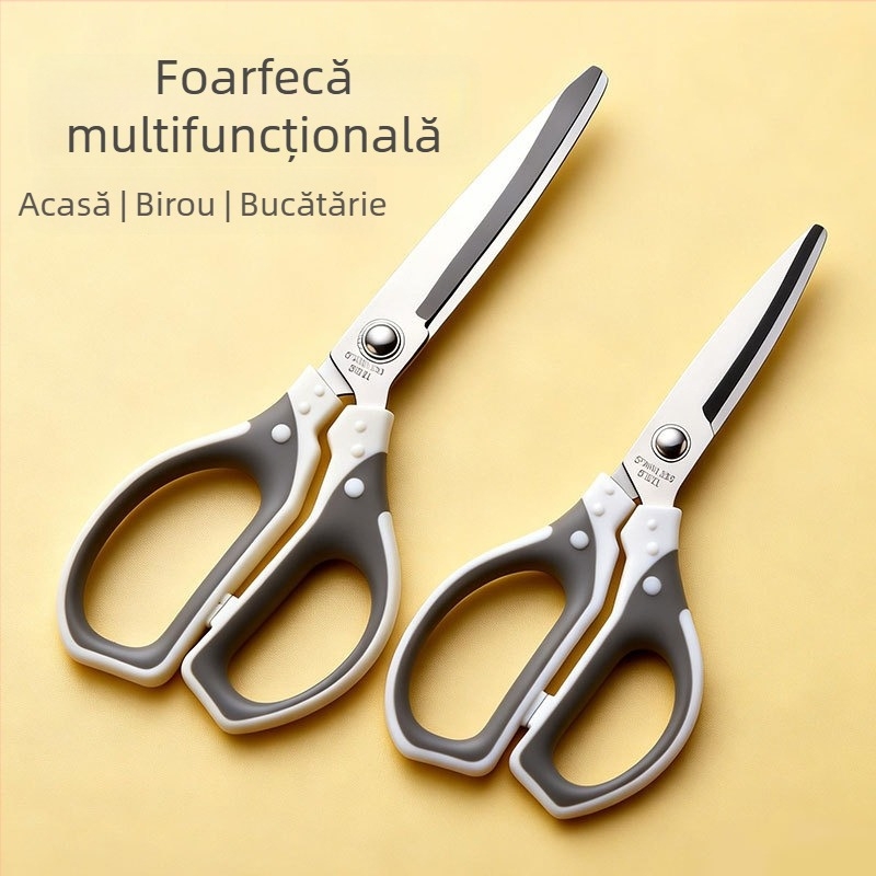 Foarfece din oțel inoxidabil pentru birou și cusut, lamă de 2,5 mm, mari pentru tăierea firelor