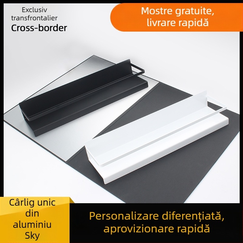 Raft magnetic pentru frigider, fără găuri, montaj lateral pentru cuptor cu microunde, montat pe perete