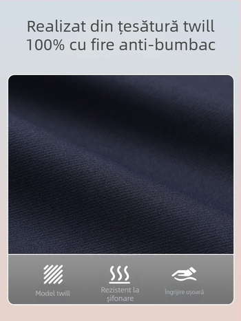 Pantaloni bărbați drepti pentru primăvară și toamnă, stil business casual, croială coreeană cu drapaj