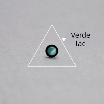 Cercei rotunzi negri cu piatră ochi de pisică, placare cu argint, lucrat manual, unisex, versatili