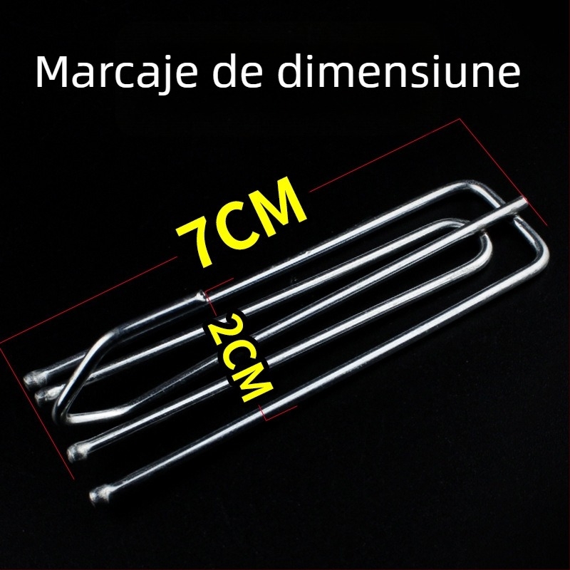 Cârlig pentru perdea din fier, cu patru dinți, design minimalist modern, personalizabil, etichetă privată disponibilă