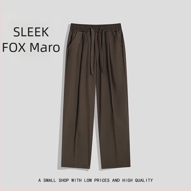 Pantaloni de vară pentru bărbați, croială dreaptă, lejeri, casual, ușori