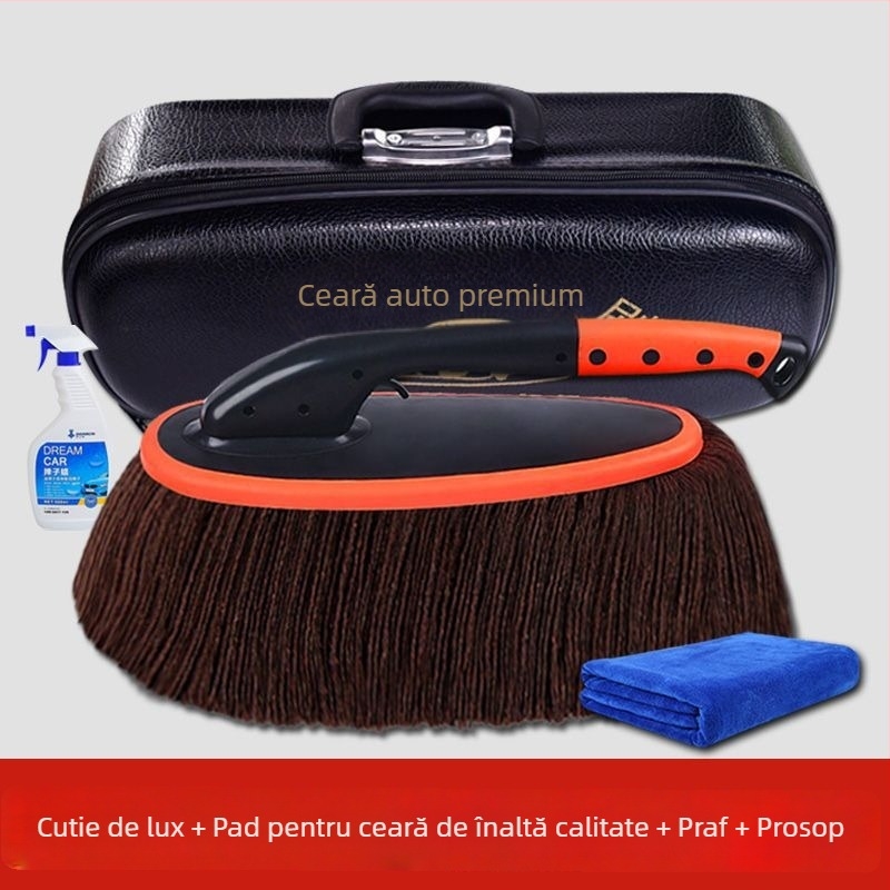 Set de curățare auto: mop pentru spălat, perie pentru praf și unelte de curățare din 100% bumbac