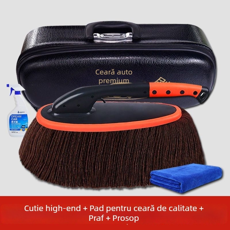 Set de curățare auto: mop pentru spălat, perie pentru praf și unelte de curățare din 100% bumbac