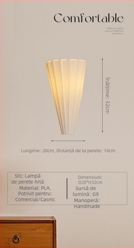 Lampă de perete Cambridge, în stil antic, minimalistă pentru dormitor, living în stil francez, birou și hol